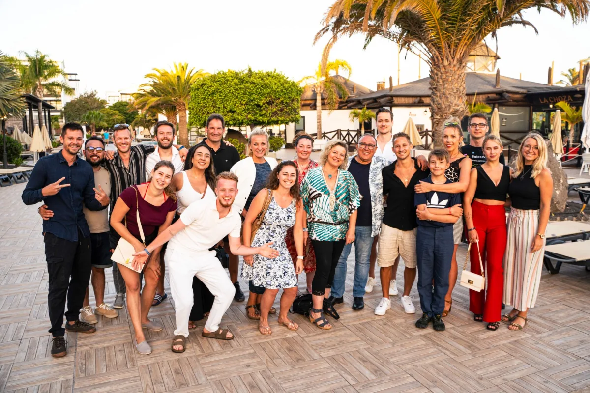 Gruppenfoto im Freien bei einer Mastermind